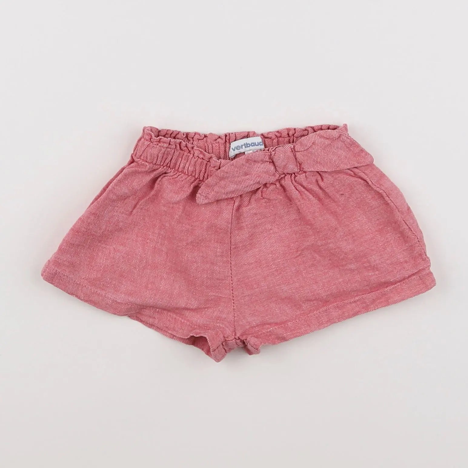 Vertbaudet - short rose - 12 mois