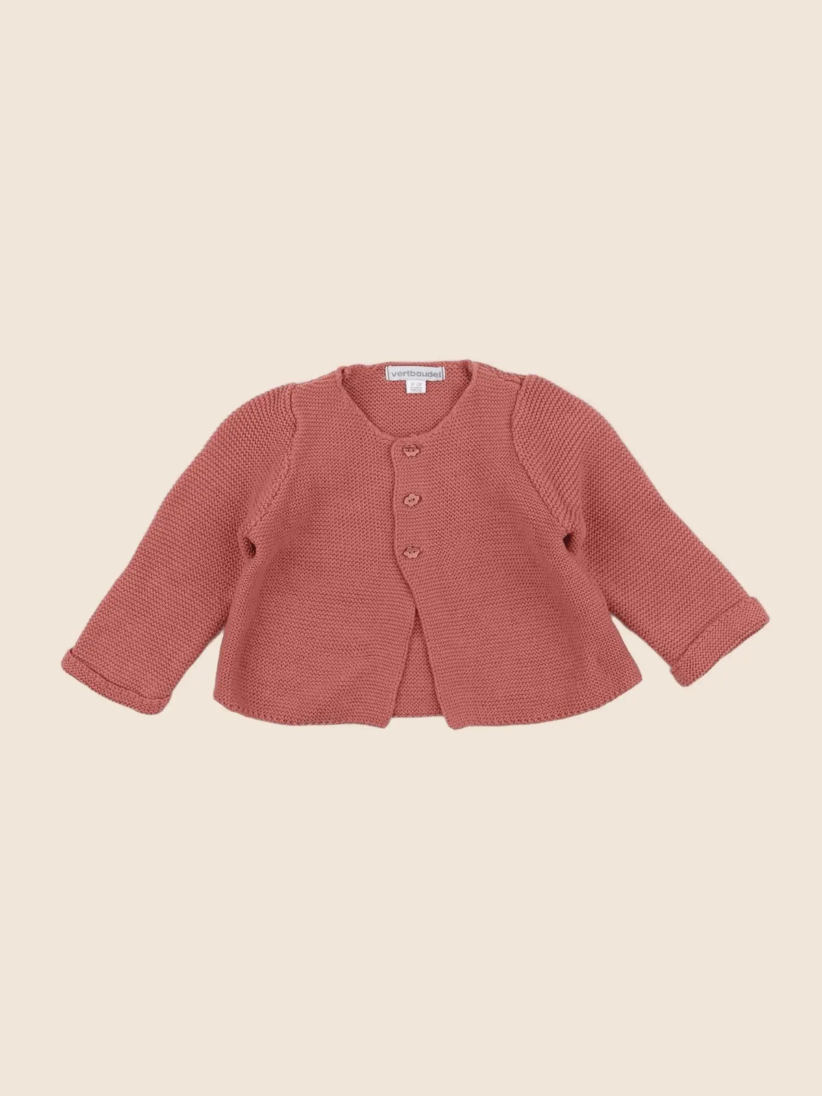 Vertbaudet - gilet rose - 6 mois