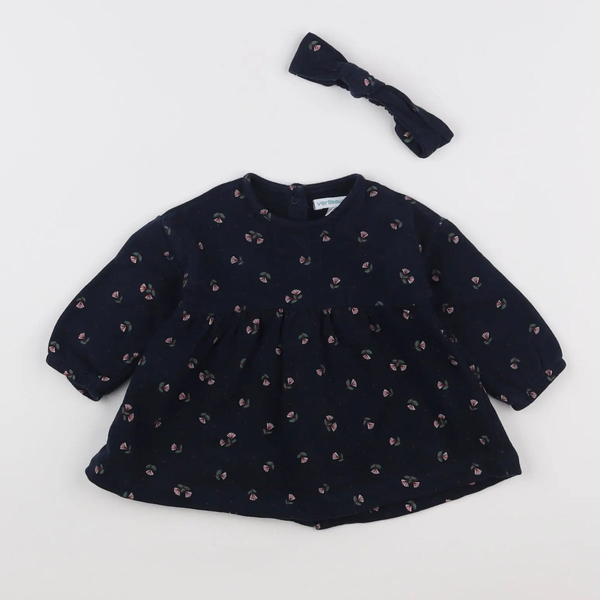 Vertbaudet - robe bleu - 6 mois