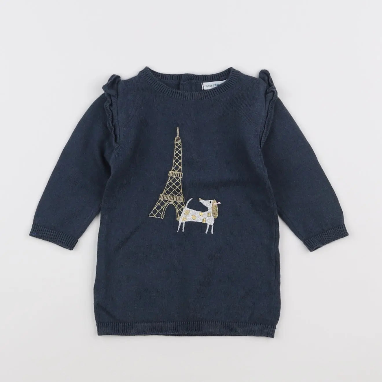 Vertbaudet - robe bleu - 6 mois