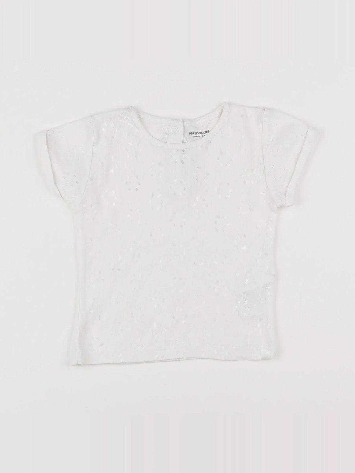 Vertbaudet - maillot de corps blanc - 12 mois