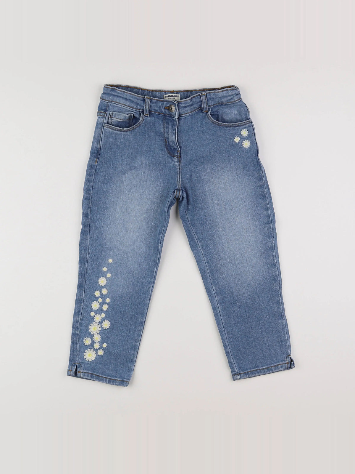 Vertbaudet - pantacourt bleu - 9 ans