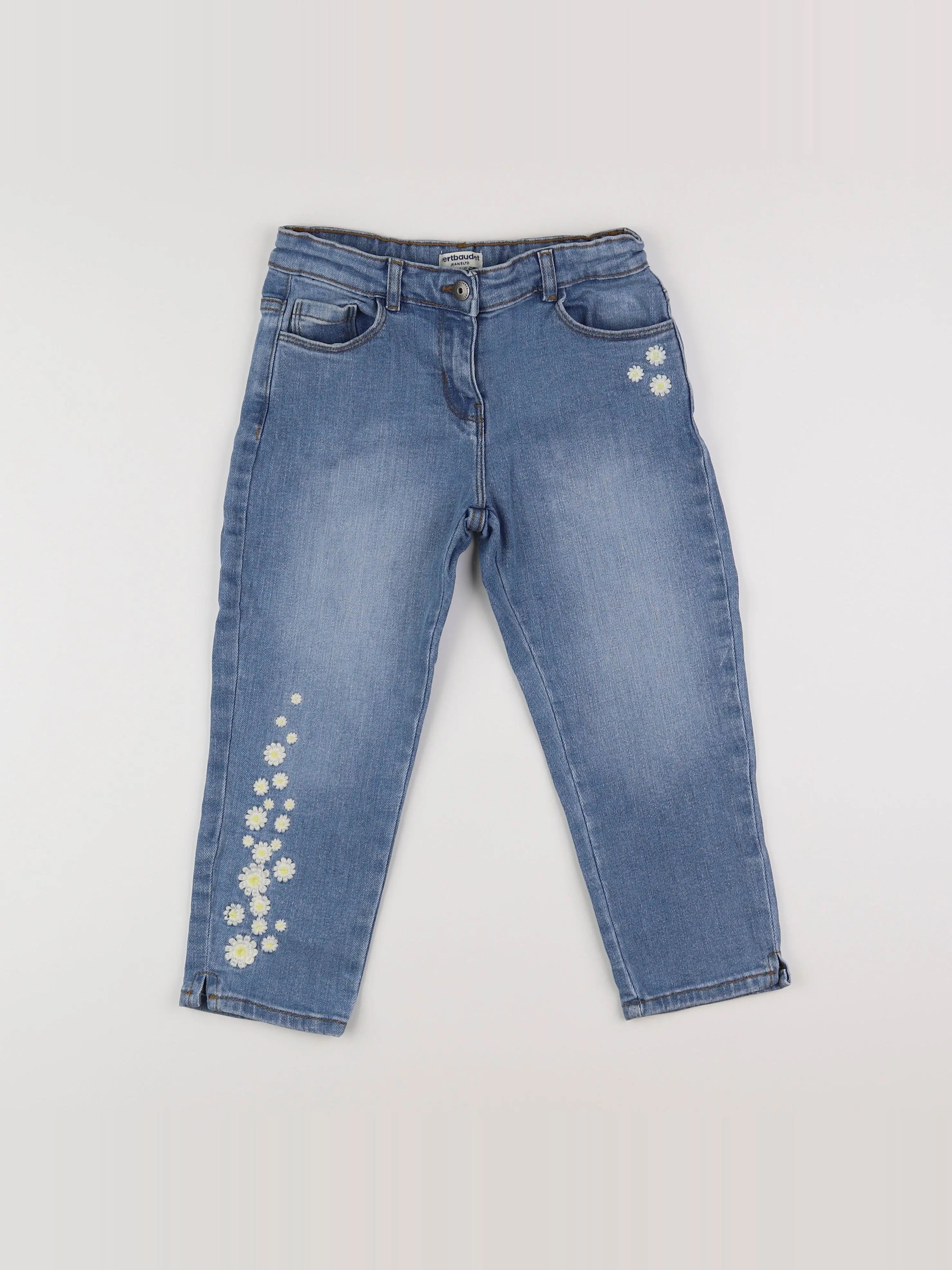Vertbaudet - pantacourt bleu - 9 ans