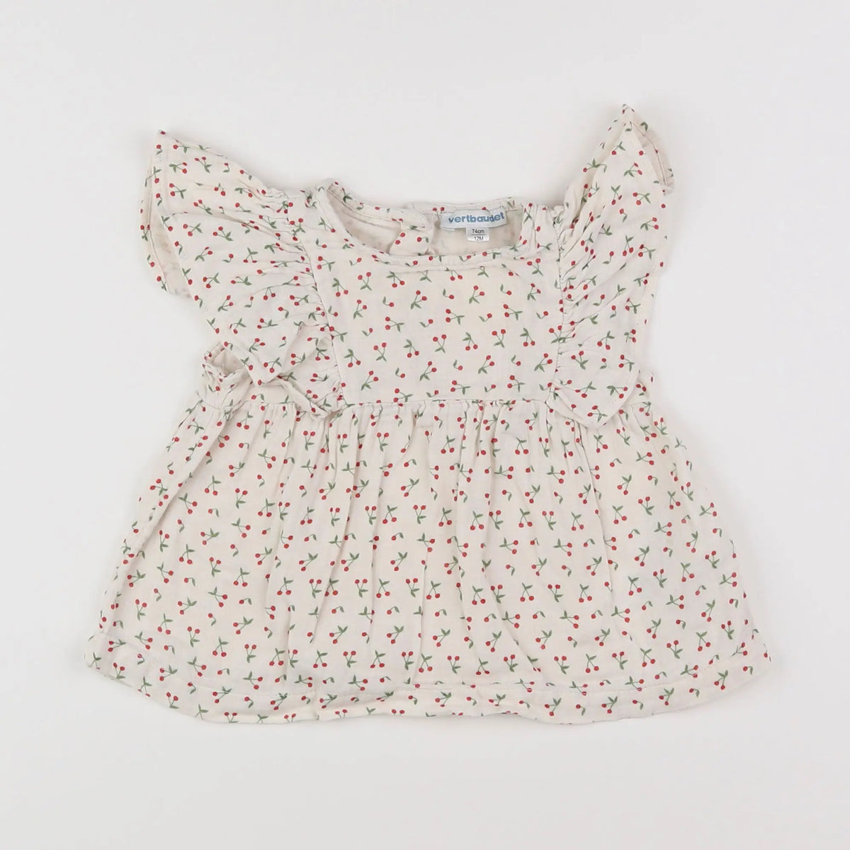 Vertbaudet - blouse blanc - 12 mois