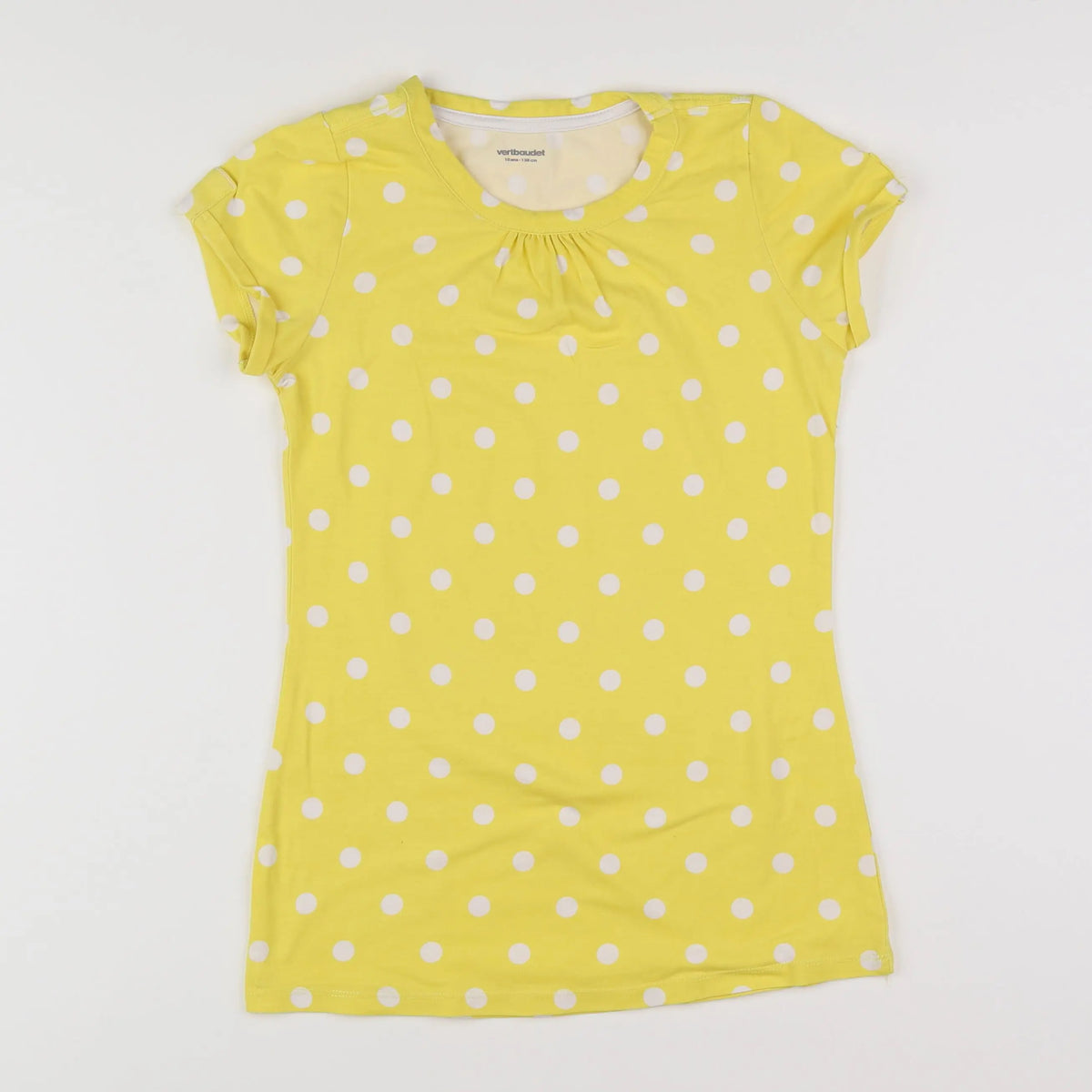 Vertbaudet - tee-shirt jaune - 10 ans