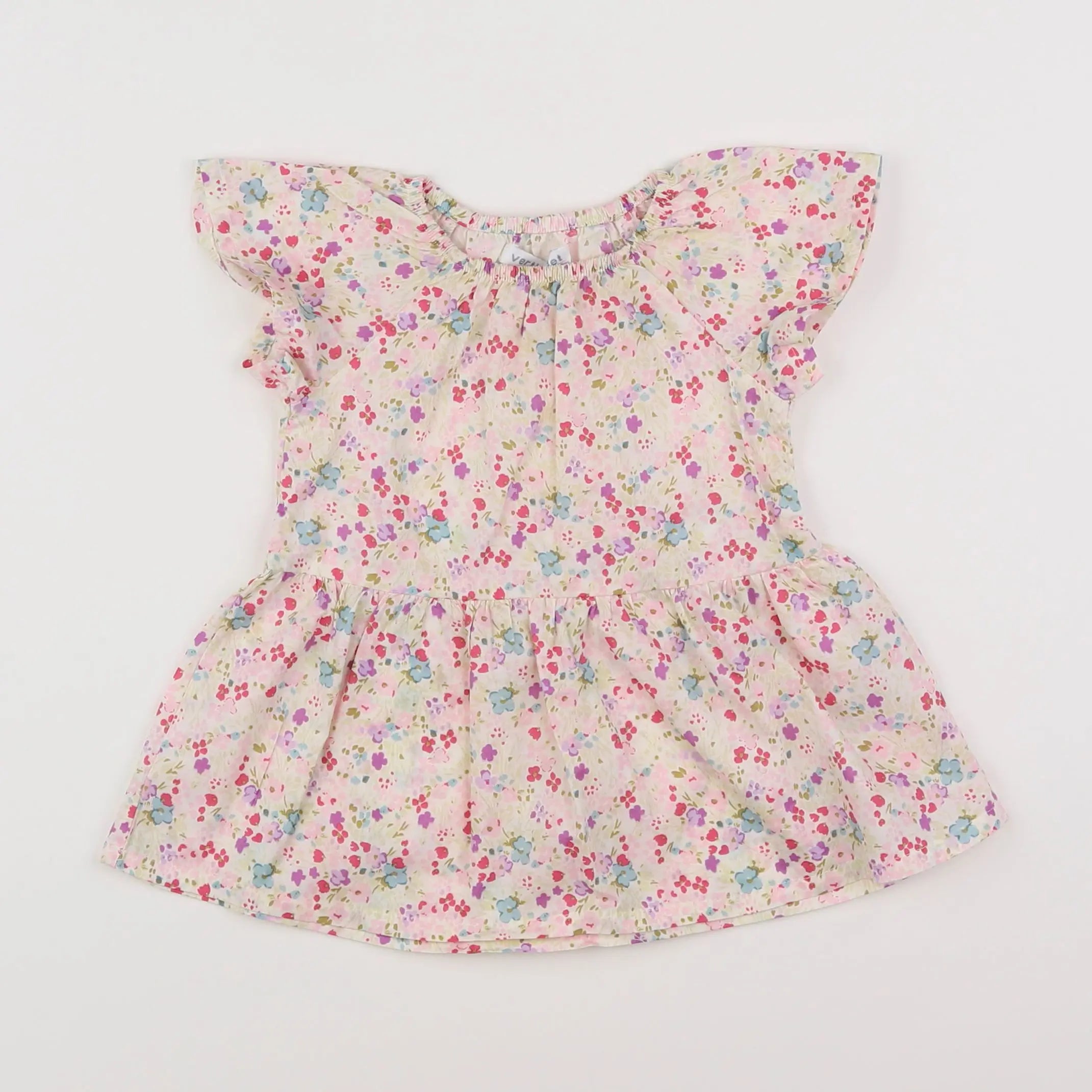Vertbaudet - robe multicolore - 6 mois