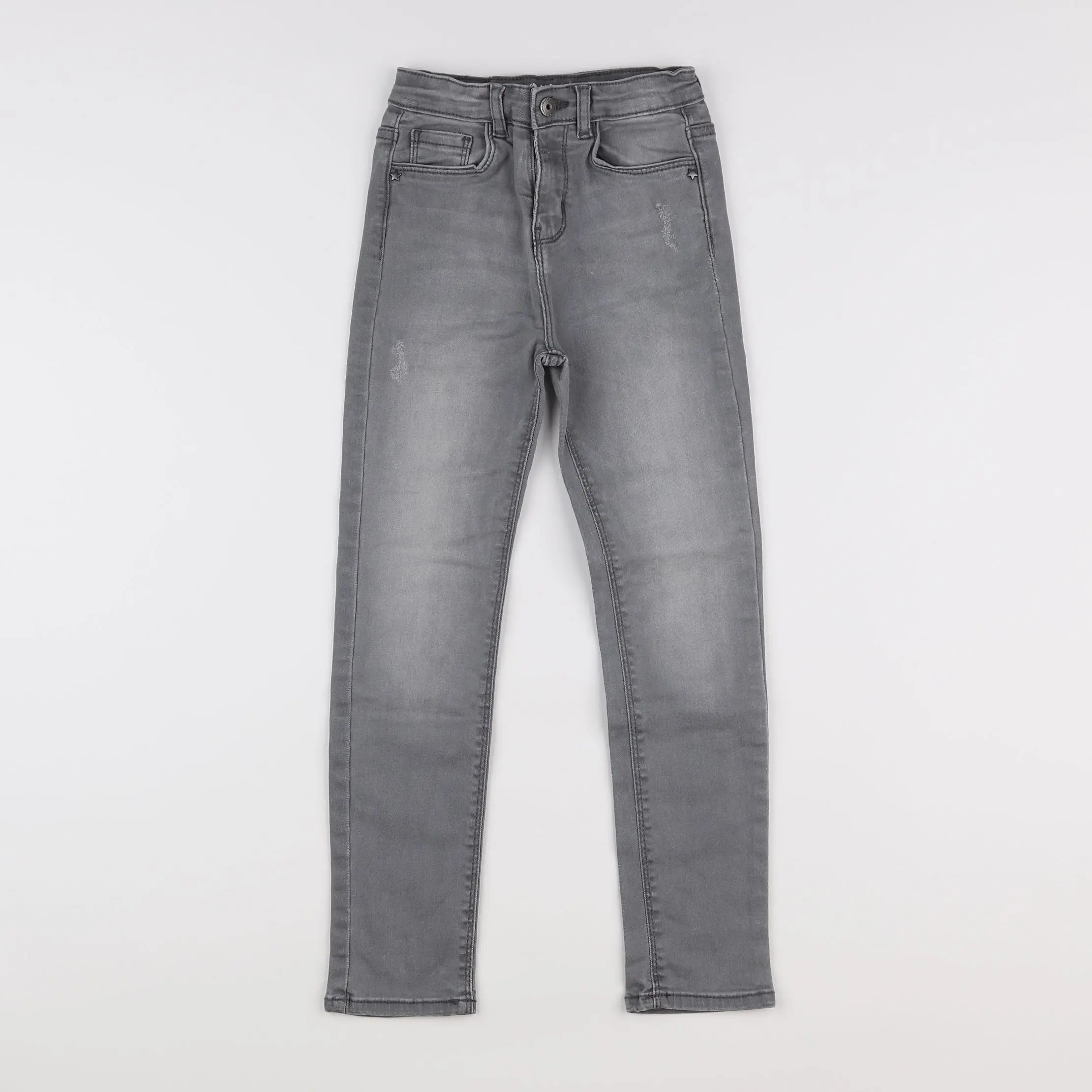 Vertbaudet - jean gris - 8 ans