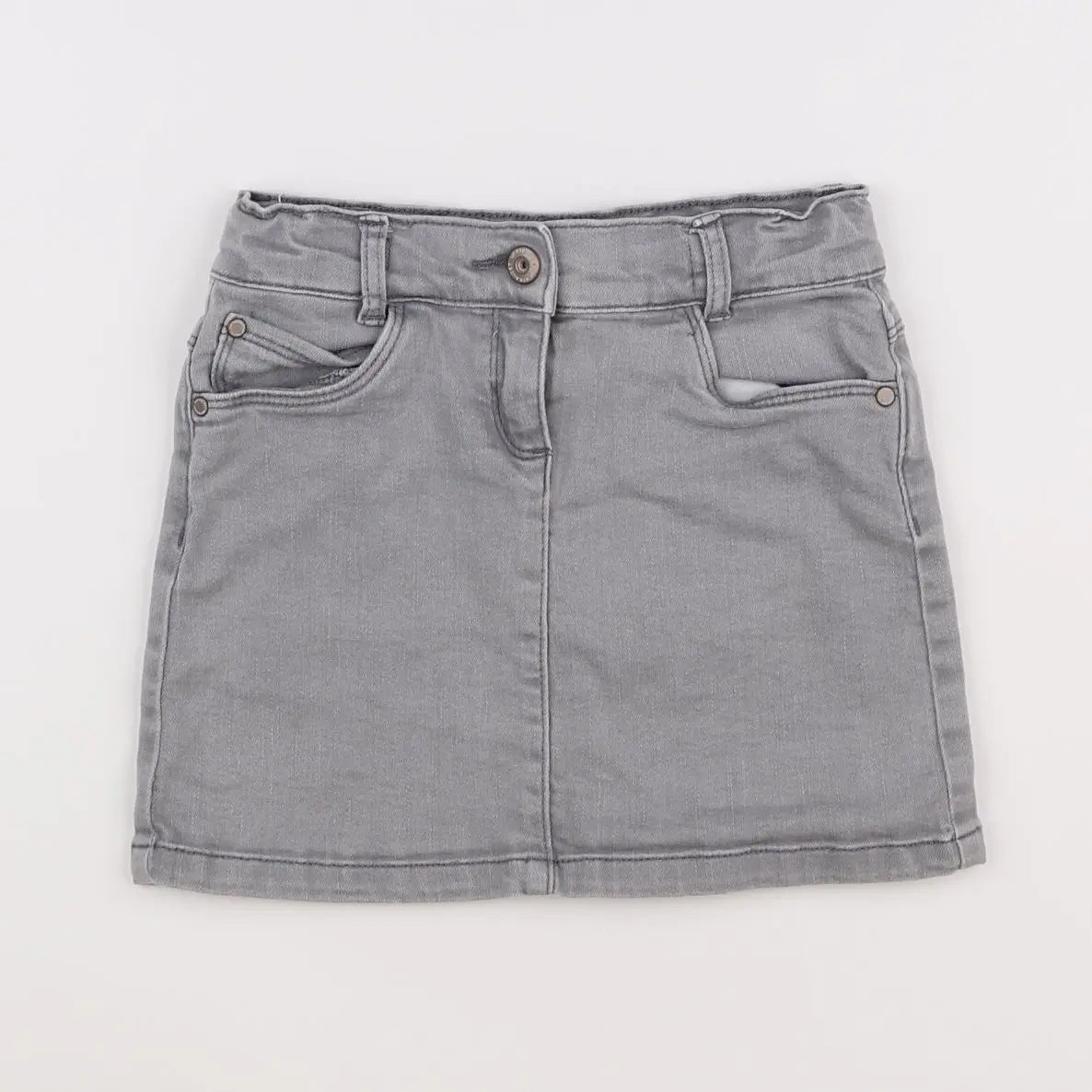 Vertbaudet - jupe gris - 8 ans