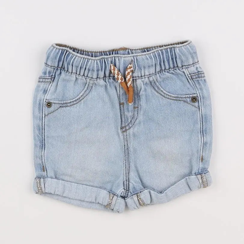 Vertbaudet - short bleu - 6 mois