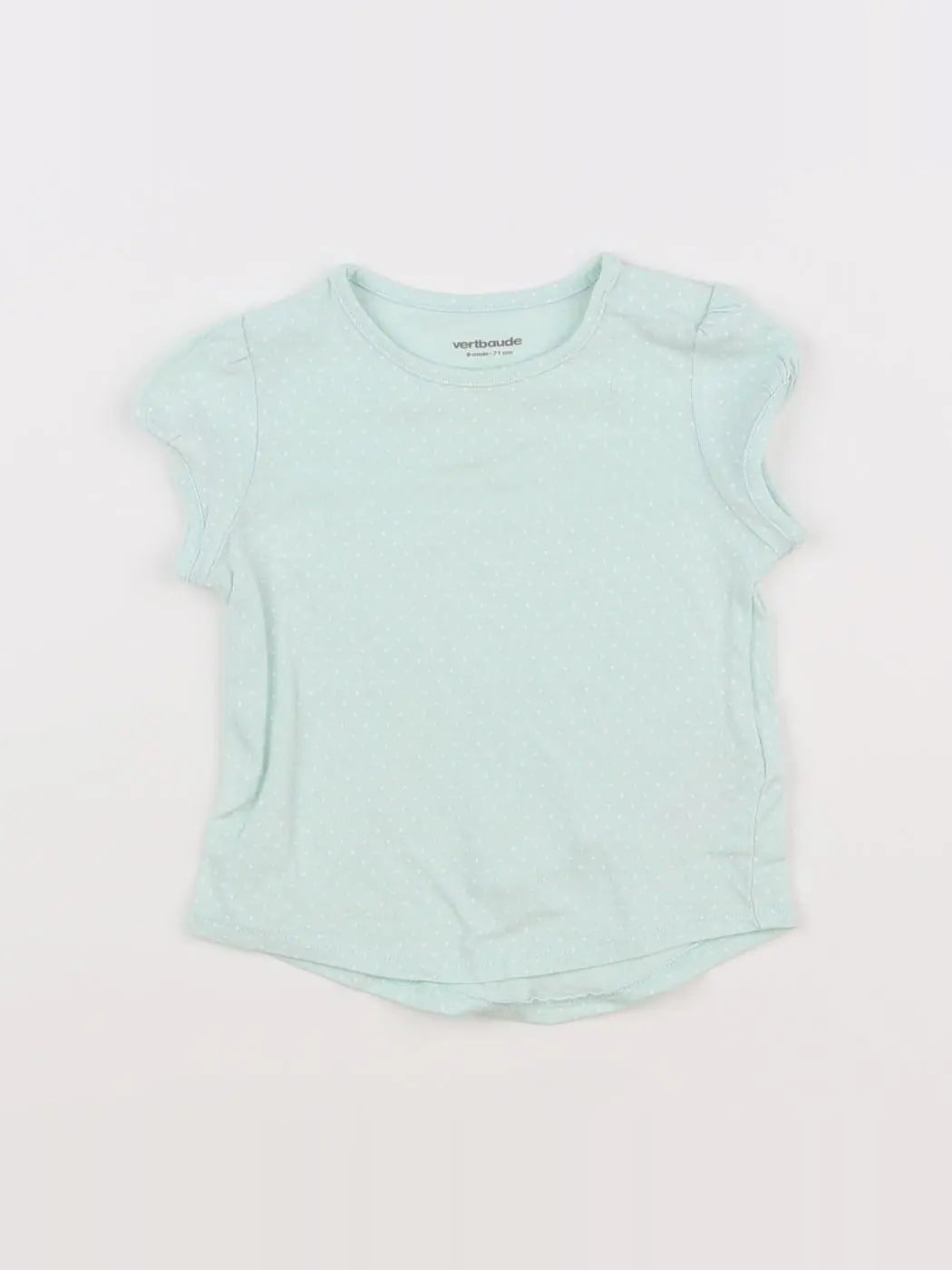 Vertbaudet - tee-shirt bleu - 9 mois