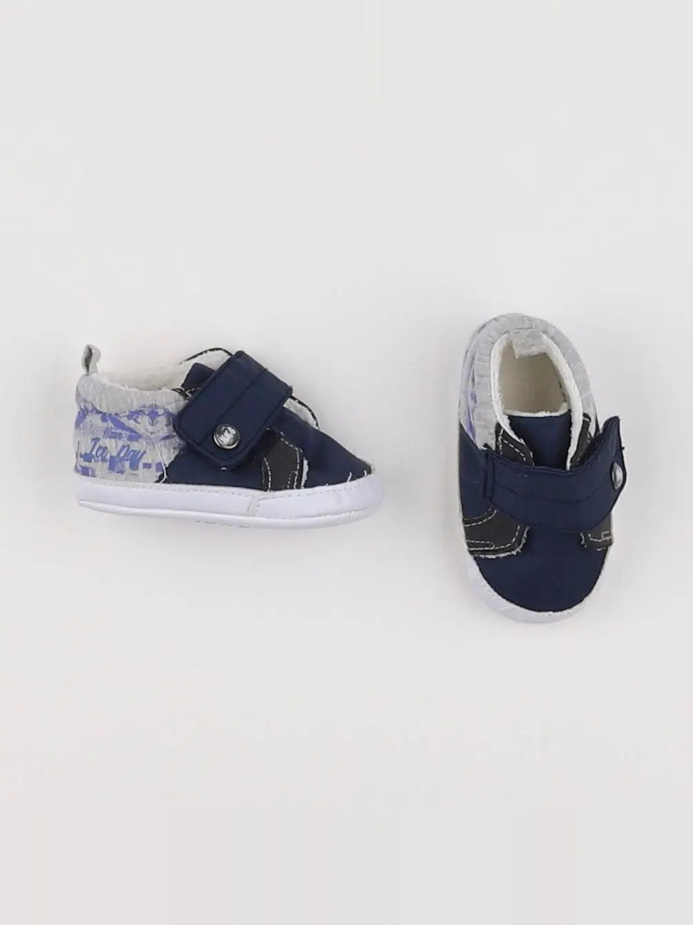 IKKS - chaussons bleu, gris - pointure 16/17