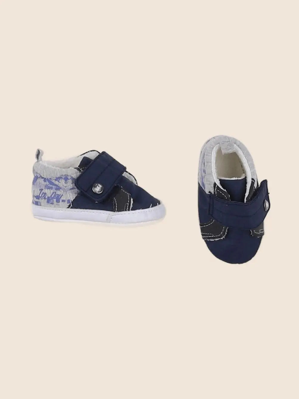 IKKS - chaussons bleu, gris - pointure 16/17