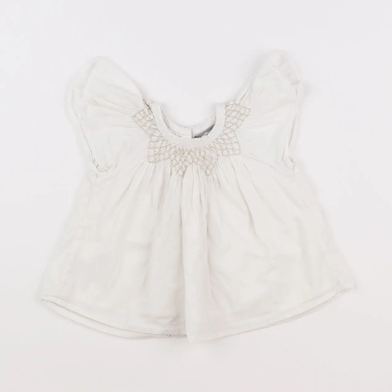 Vertbaudet - blouse blanc - 9 mois