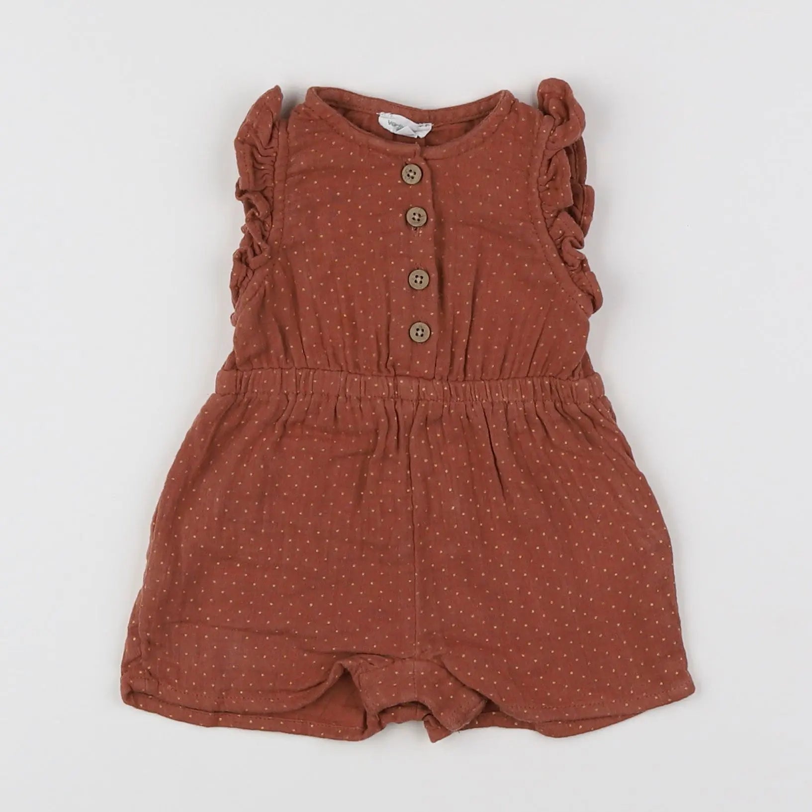 Vertbaudet - combinaison marron - 3 mois