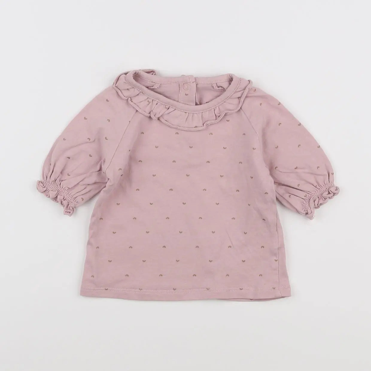Vertbaudet - tee-shirt rose - 12 mois