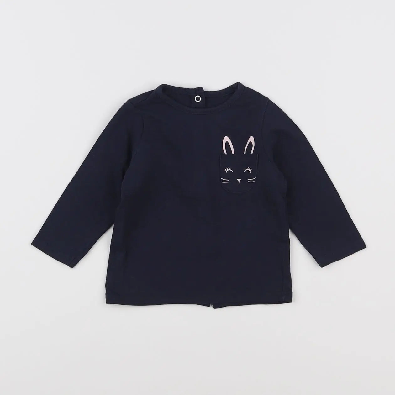 Vertbaudet - tee-shirt bleu - 3 mois