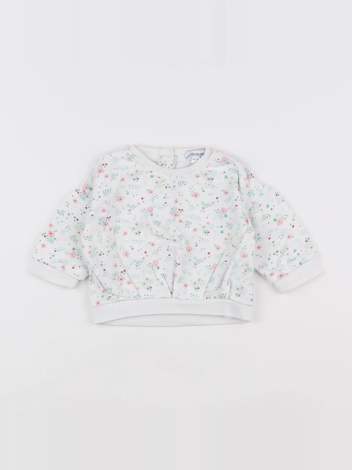Vertbaudet - sweat multicolore - 3 mois