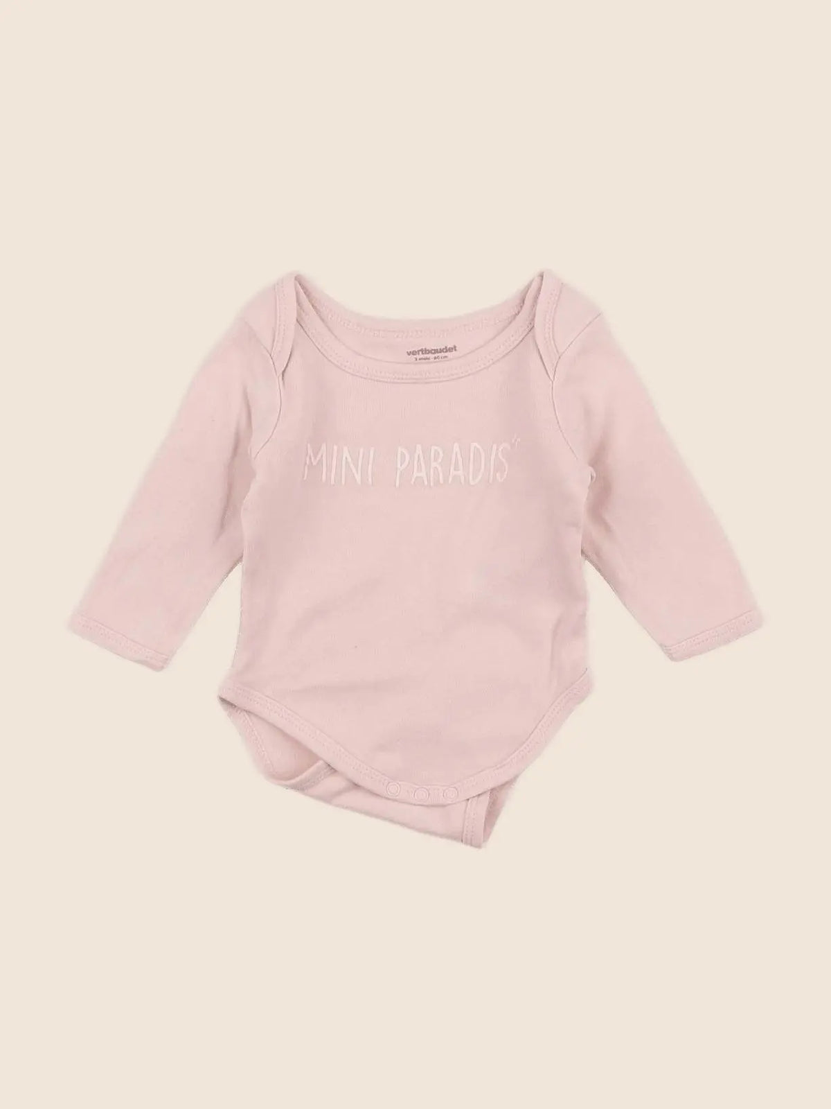 Vertbaudet - body rose - 3 mois