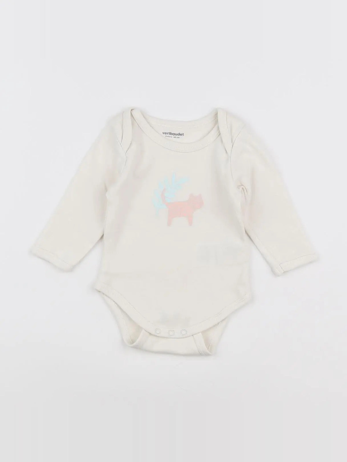 Vertbaudet - body blanc - 3 mois