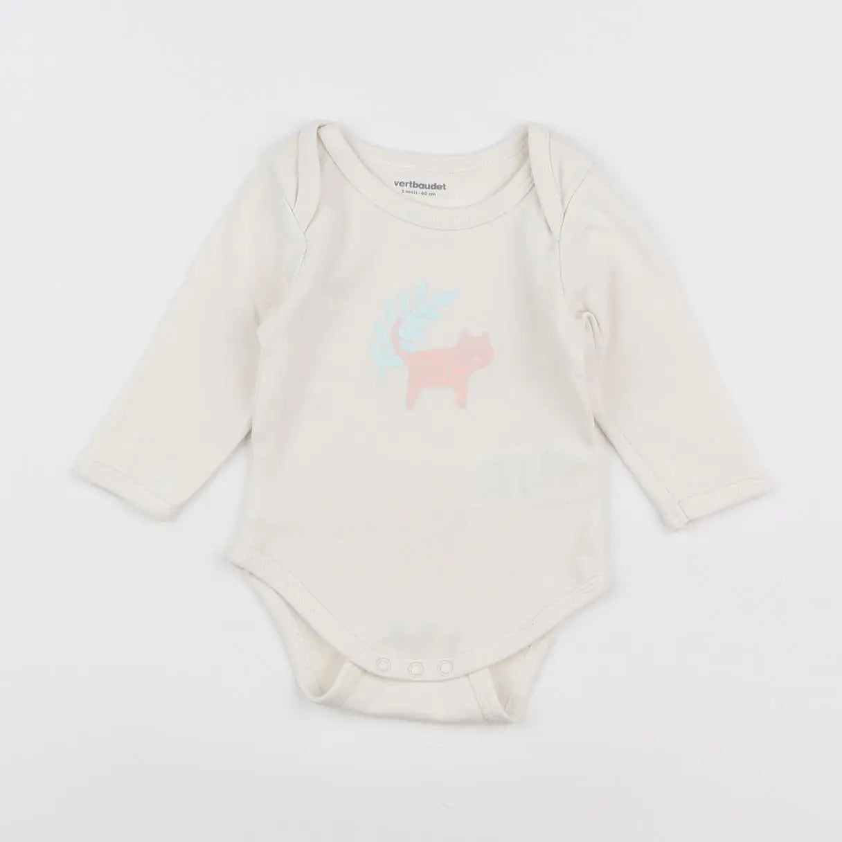 Vertbaudet - body blanc - 3 mois