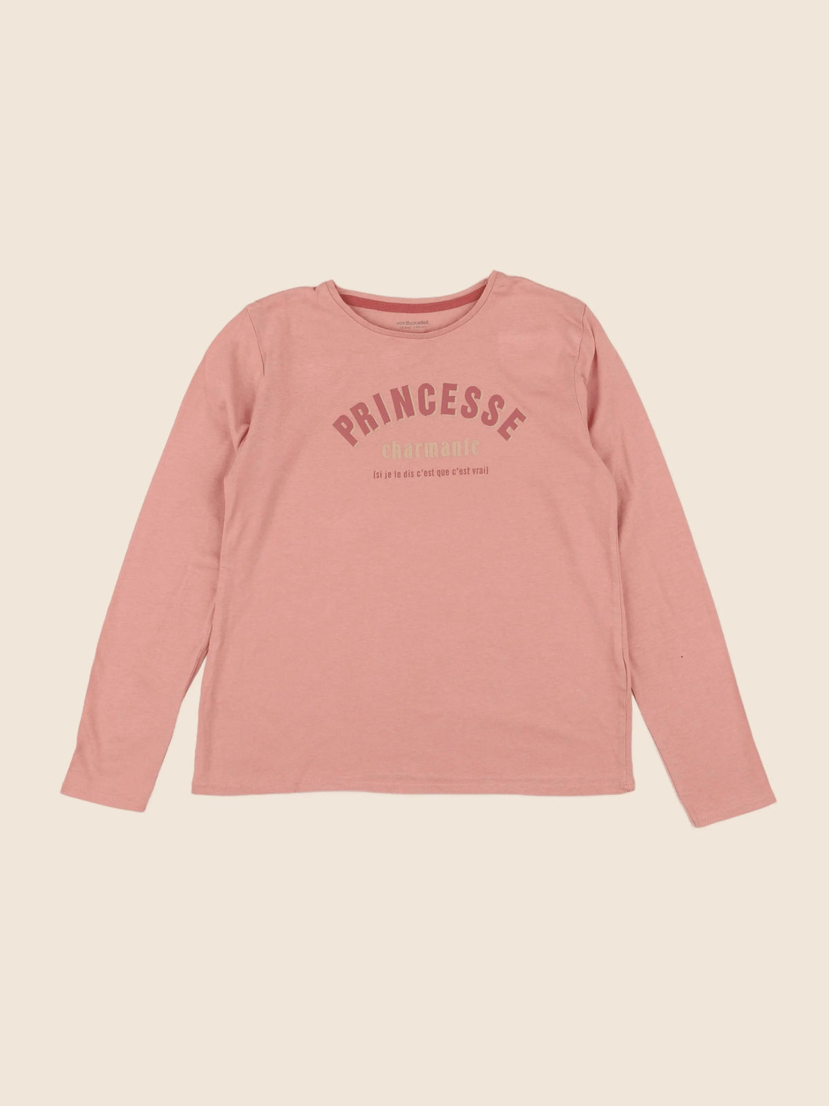 Vertbaudet - tee-shirt rose - 10 ans