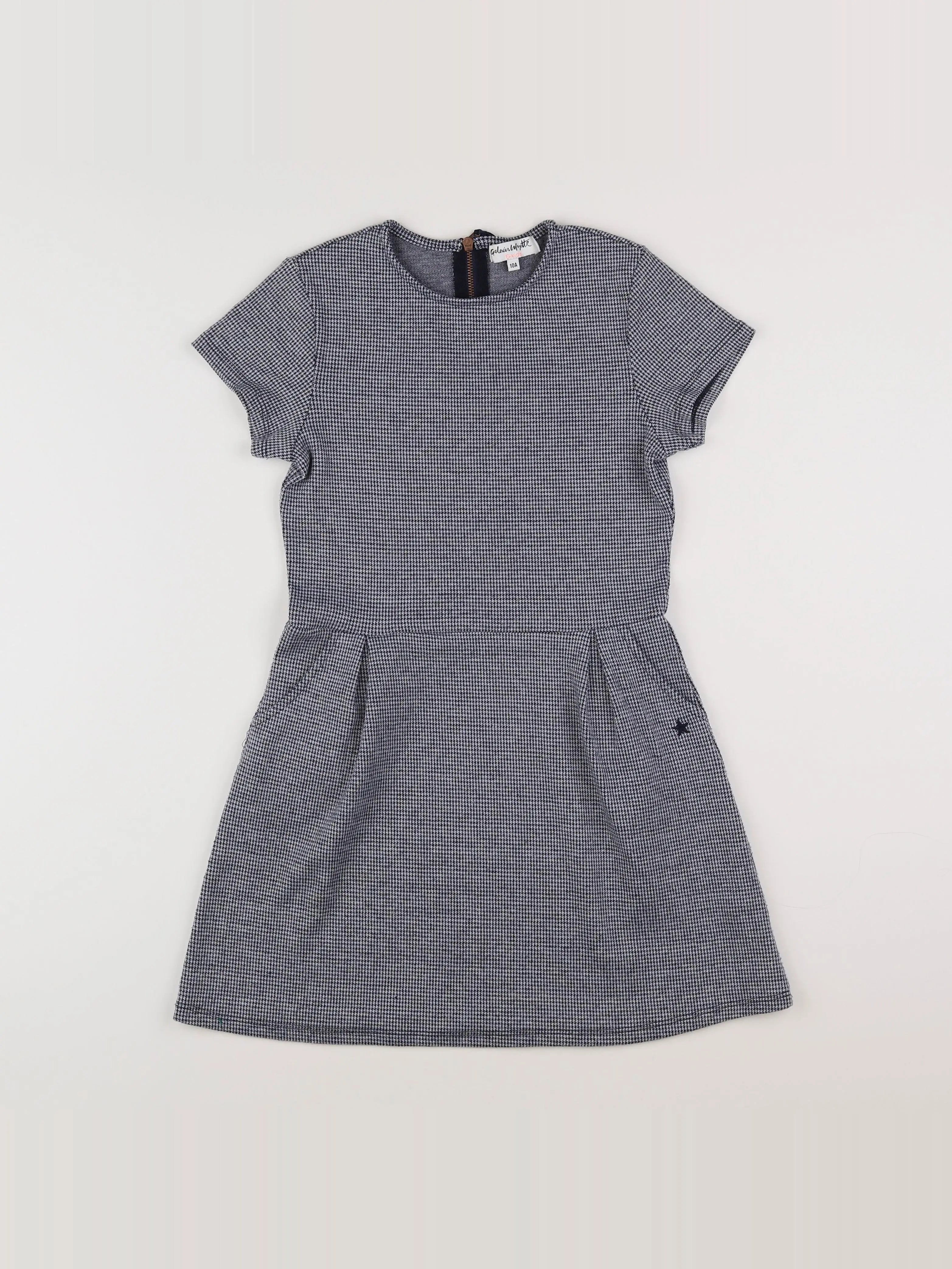 Galeries Lafayette - robe blanc, gris - 10 ans