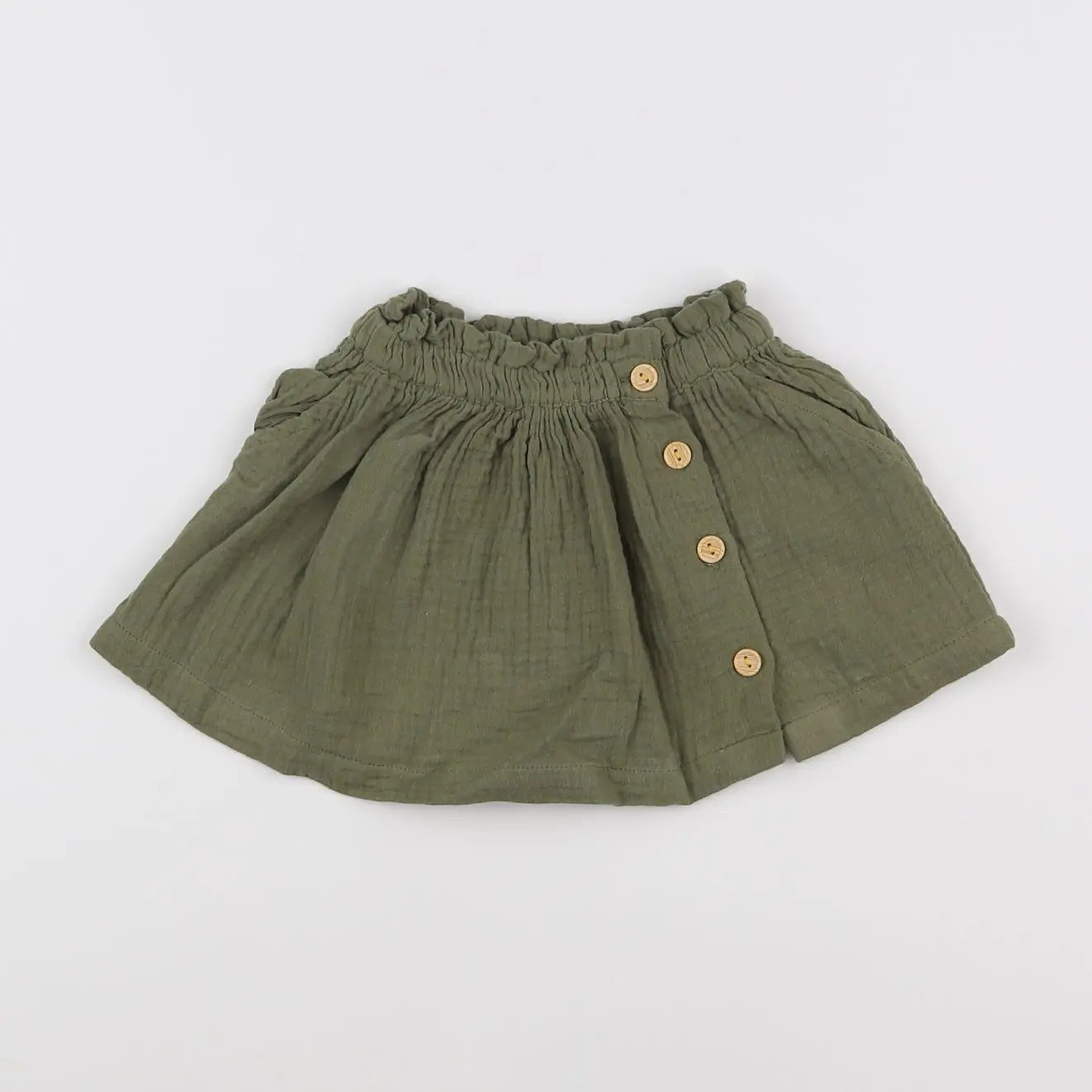Vertbaudet - jupe vert - 9 mois