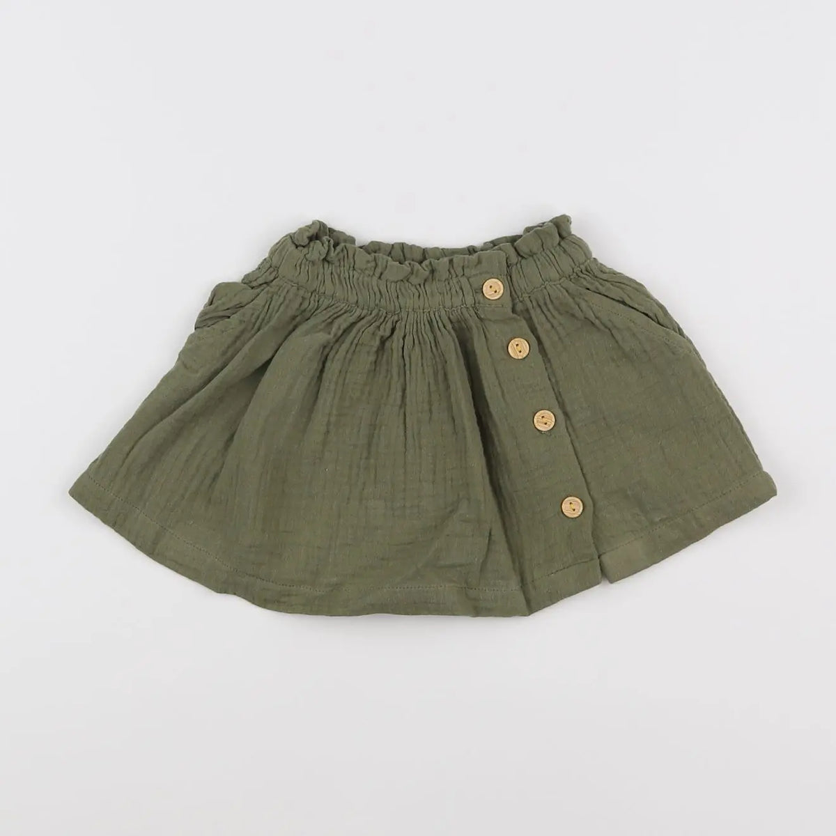 Vertbaudet - jupe vert - 9 mois