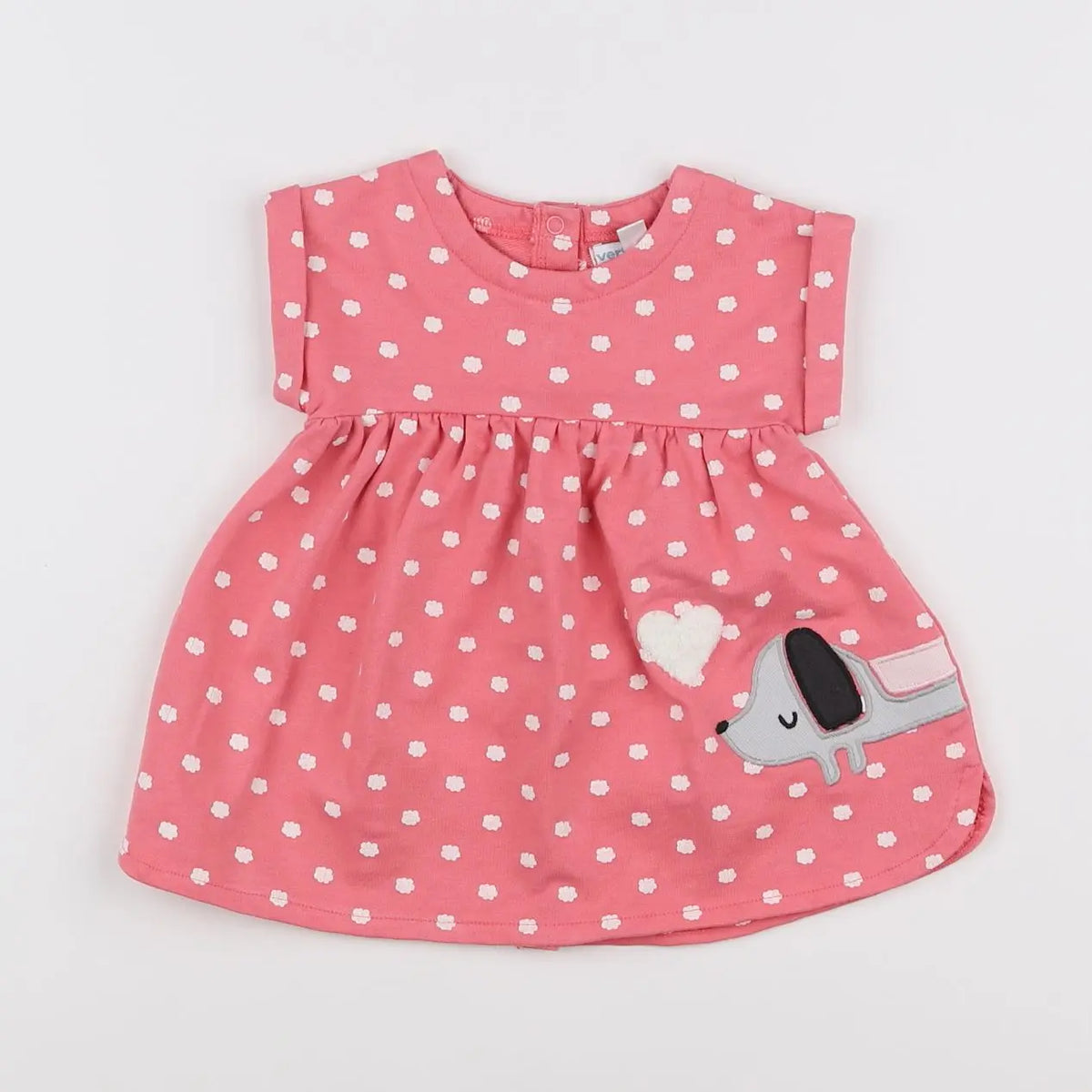 Vertbaudet - robe rose - 3 mois