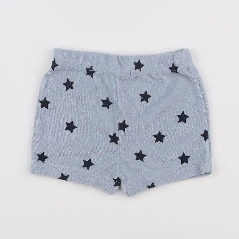 Vertbaudet - short bleu - 6 mois