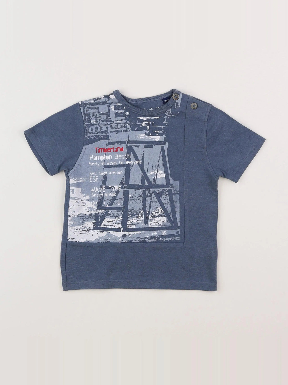 Timberland - tee-shirt bleu - 12 mois