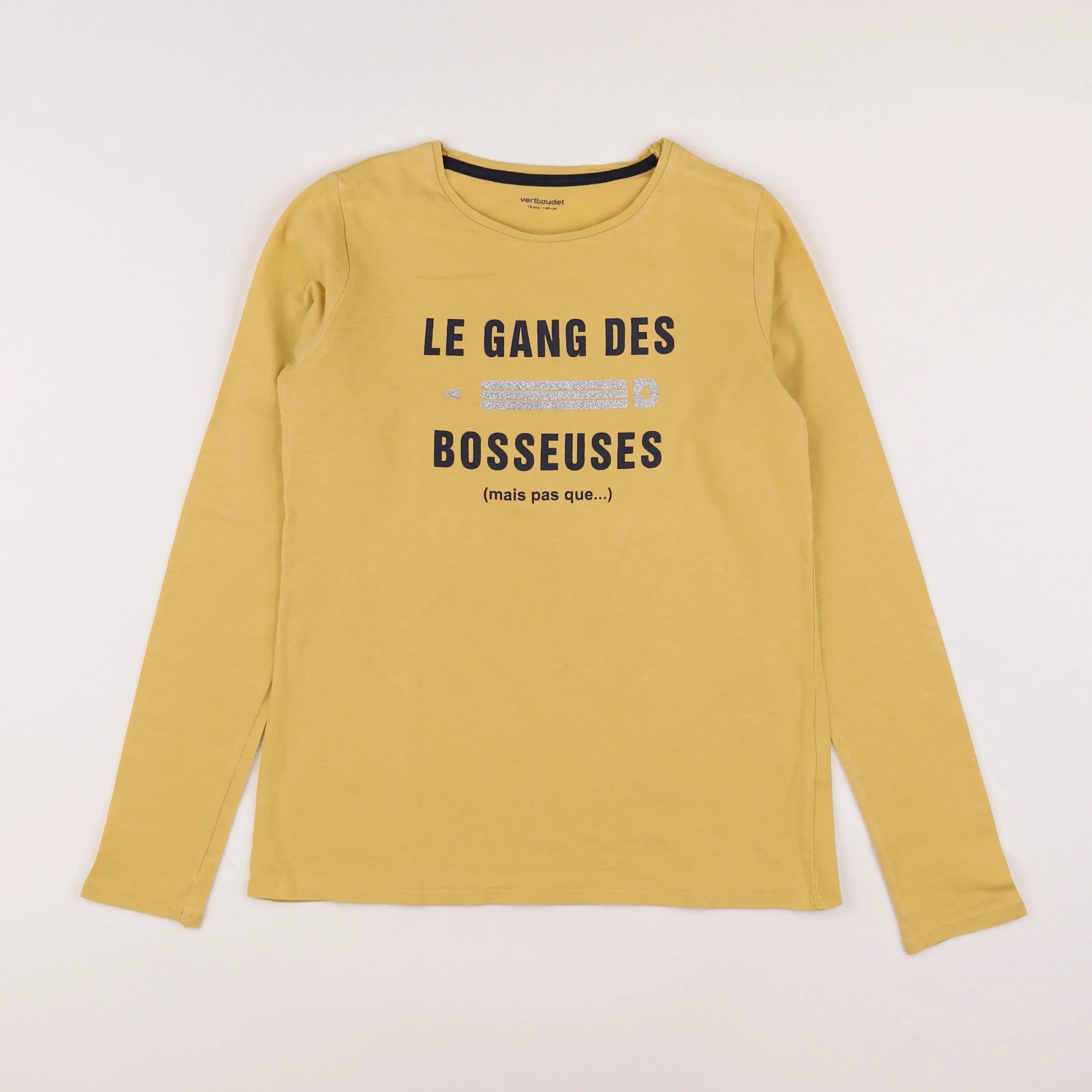 Vertbaudet - tee-shirt jaune - 10 ans