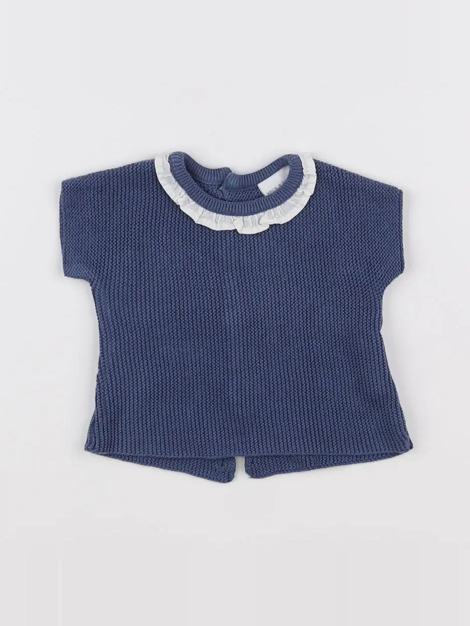 Neck & Neck - tee-shirt bleu - 6/12 mois