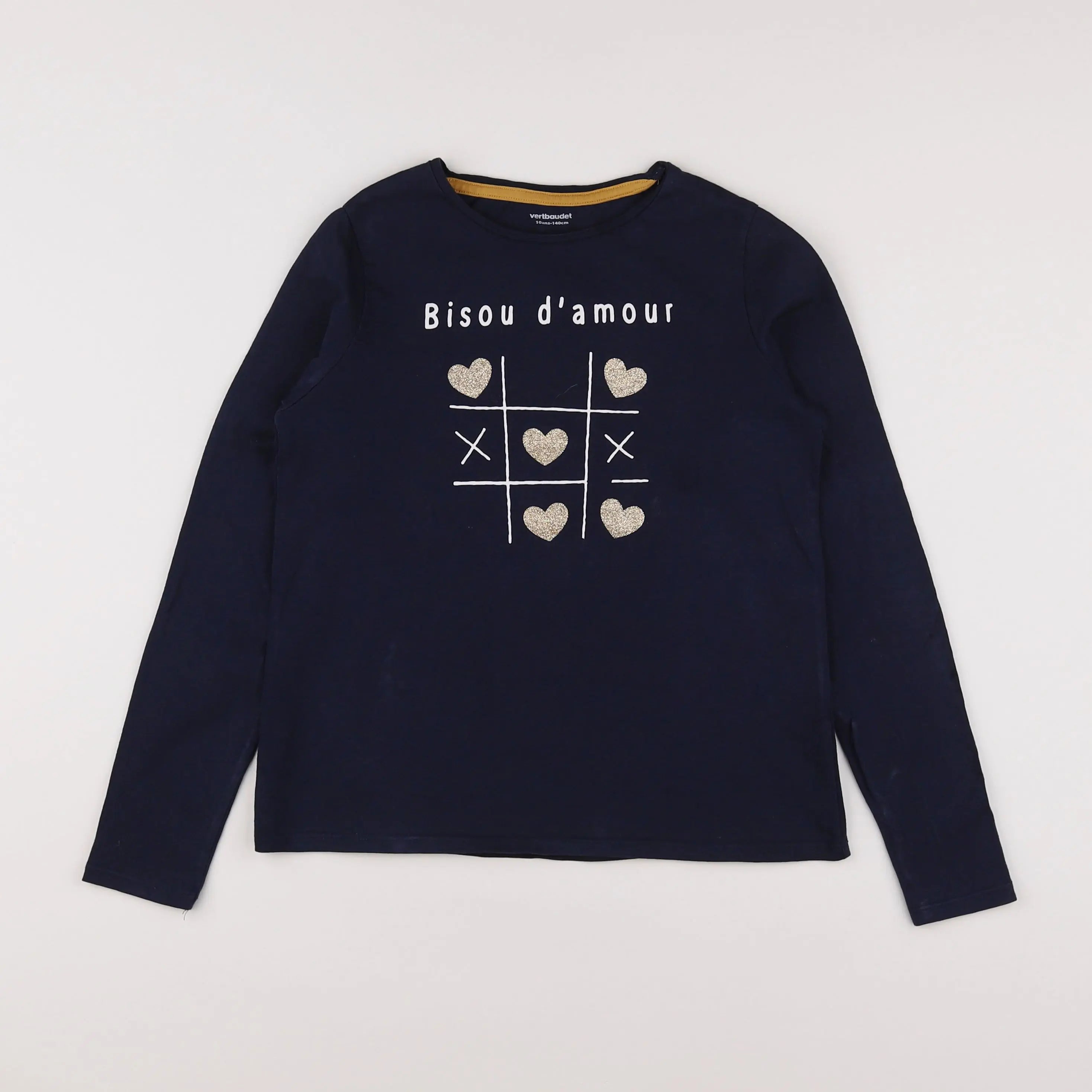Vertbaudet - tee-shirt bleu - 10 ans