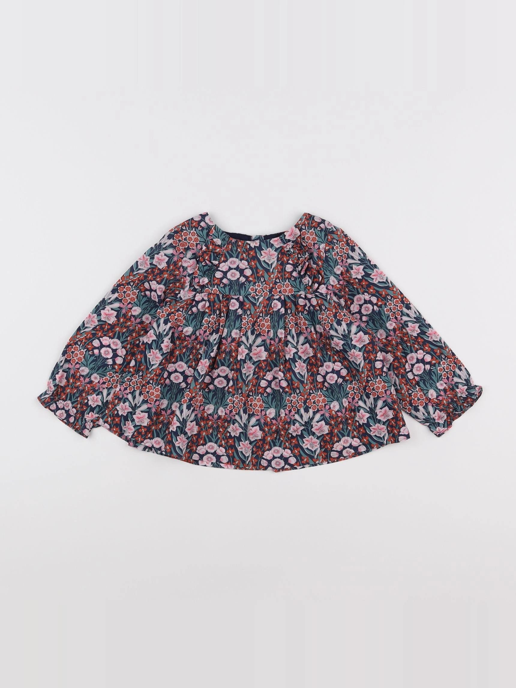 Jacadi - blouse liberty multicolore - 18 mois