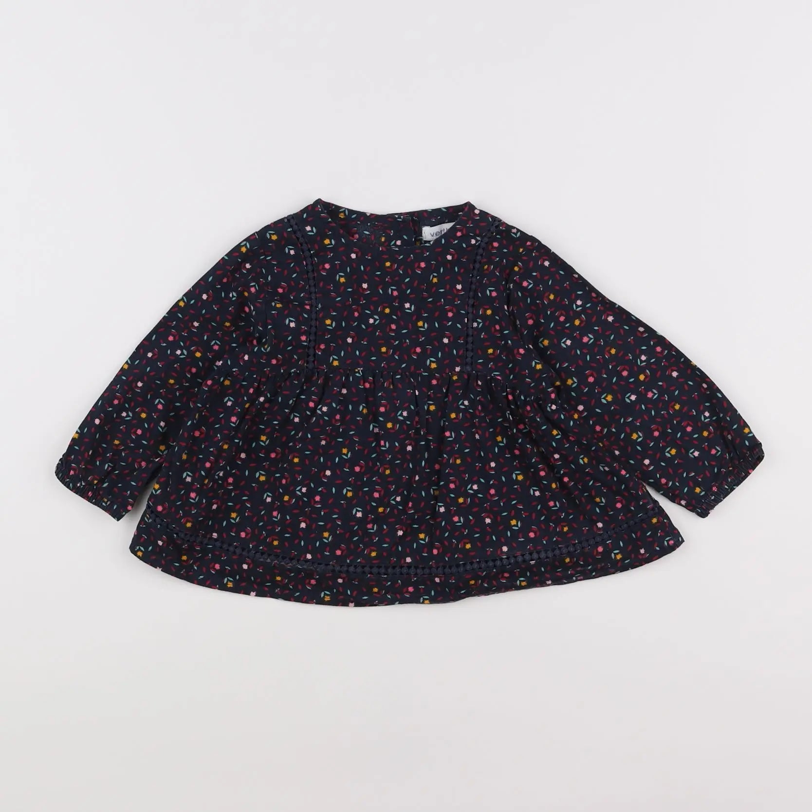 Vertbaudet - blouse multicolore - 12 mois
