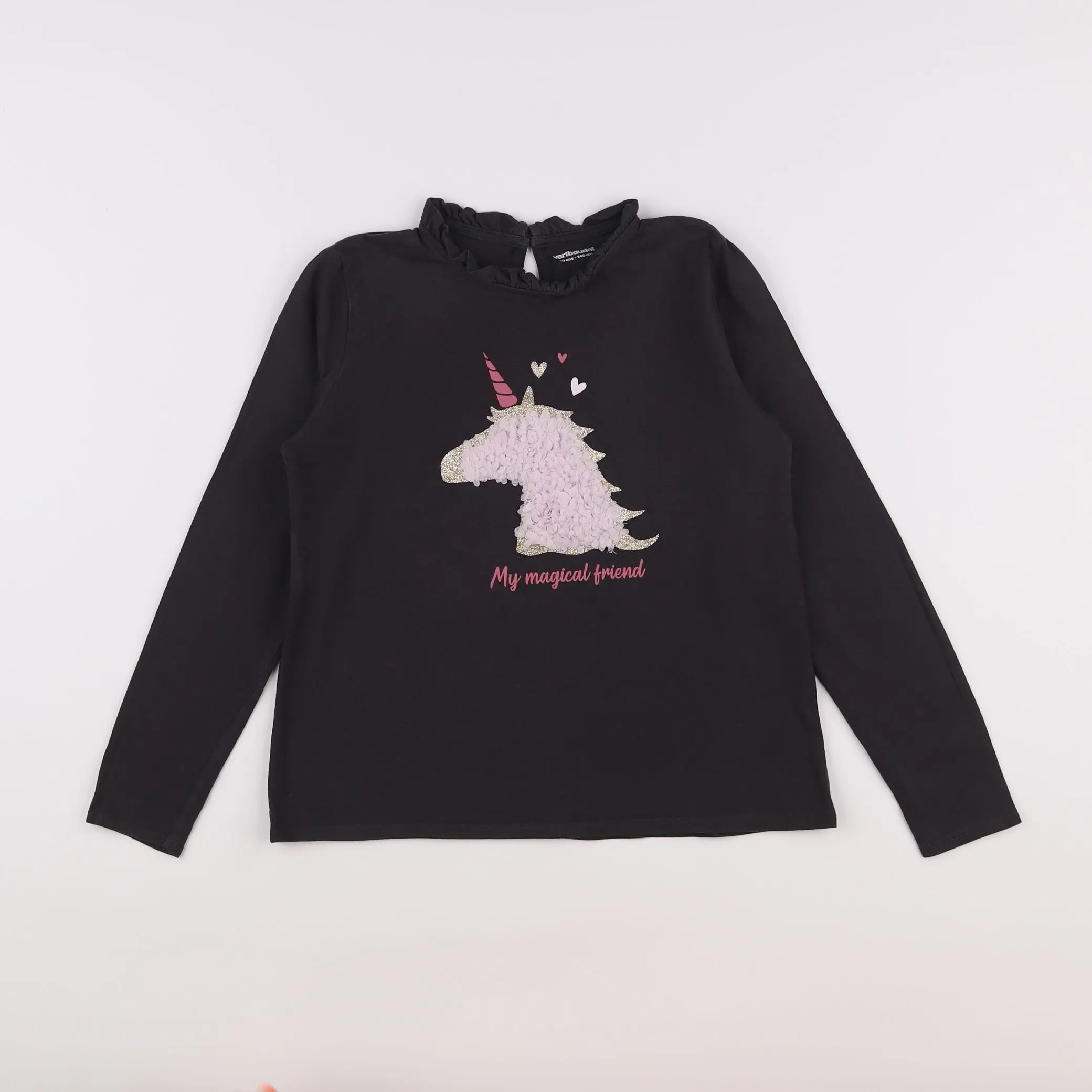 Vertbaudet - tee-shirt marron - 10 ans
