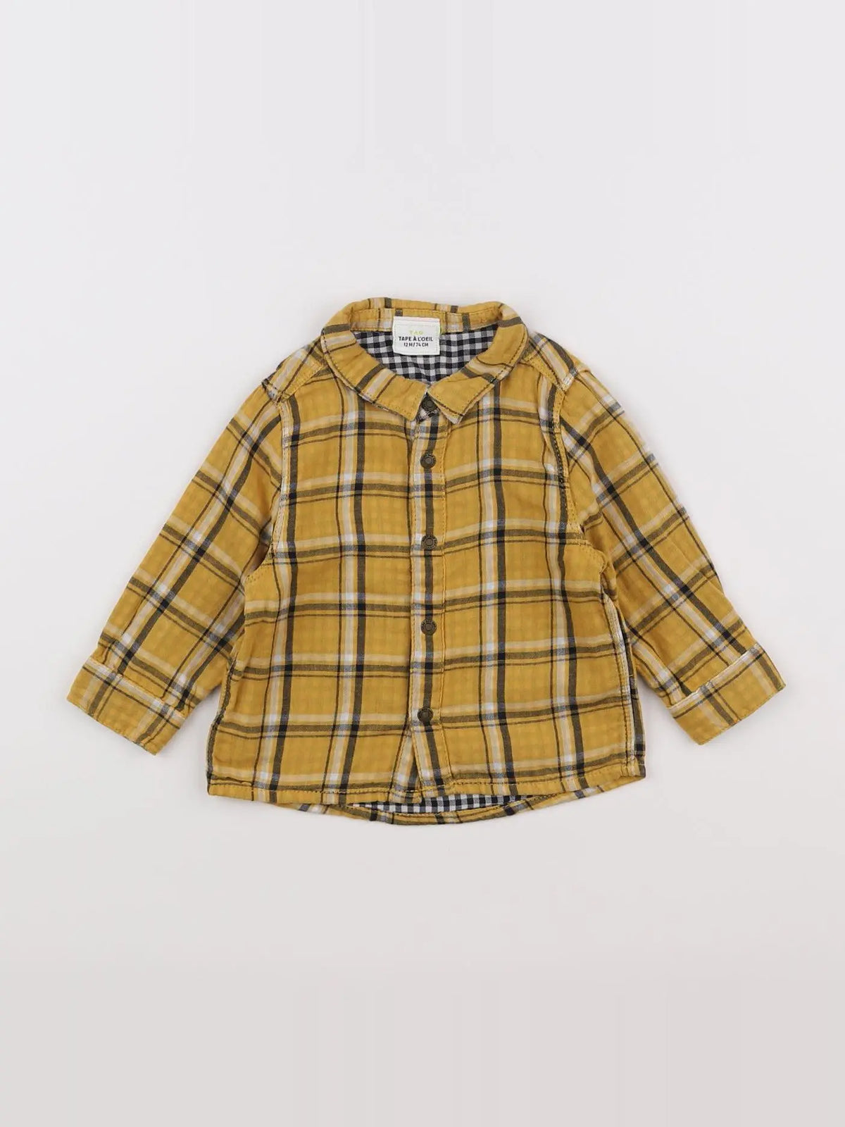 Tape à l'oeil - chemise jaune - 12 mois