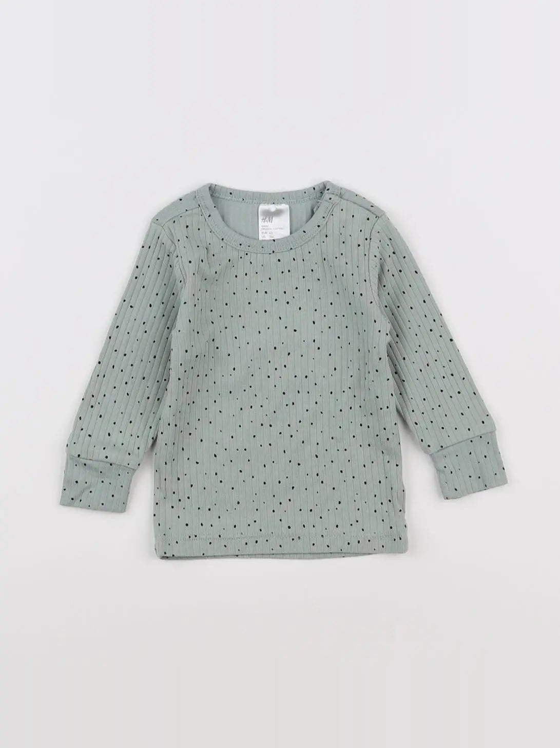 H&M - tee-shirt vert - 3 mois