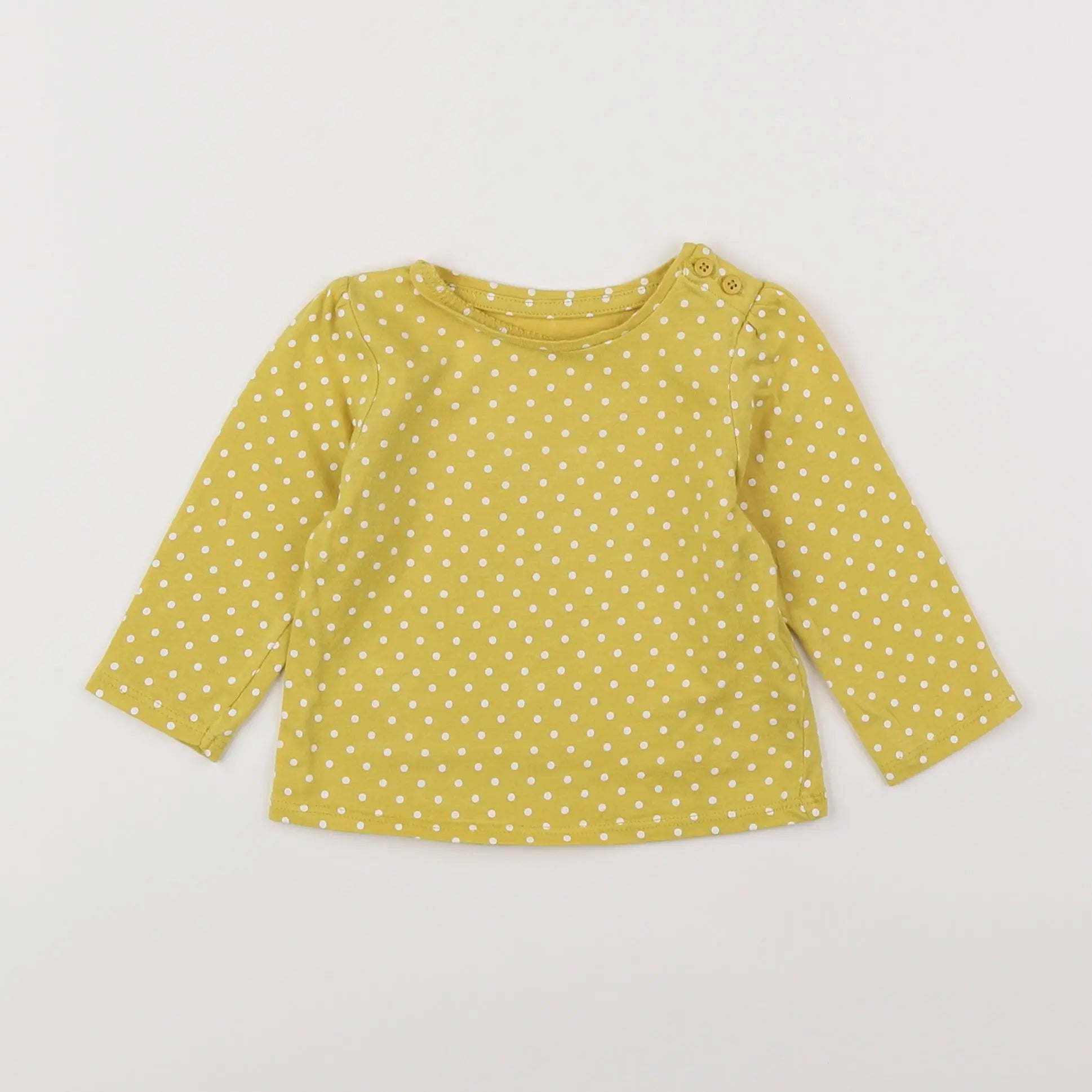 Vertbaudet - tee-shirt jaune - 3 mois