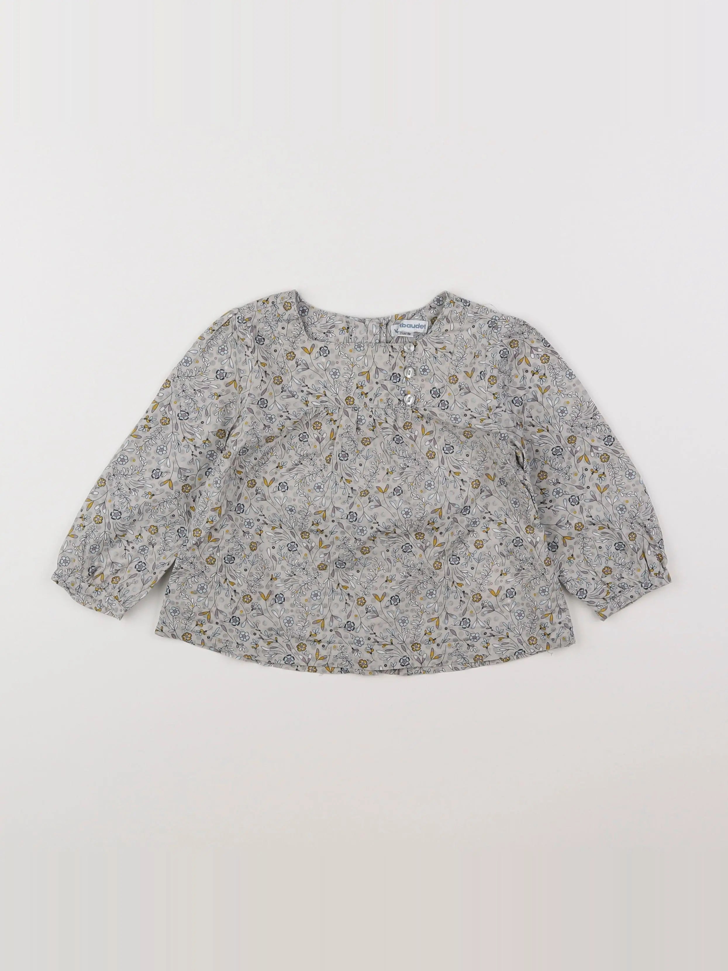 Vertbaudet - blouse gris - 18 mois