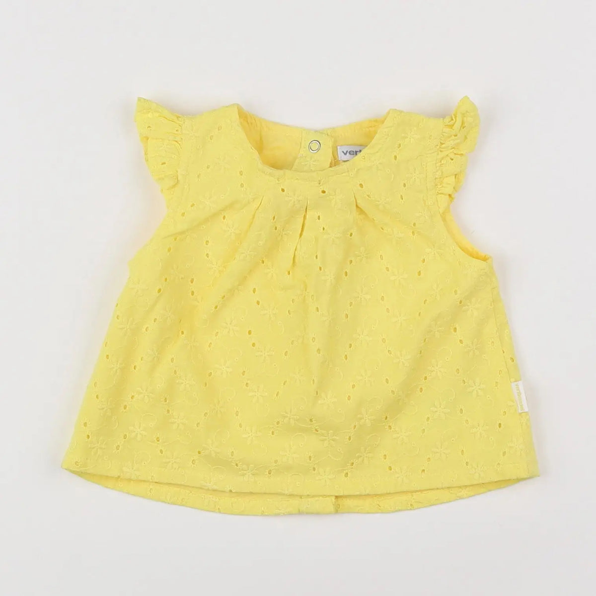 Vertbaudet - blouse jaune - 3 mois