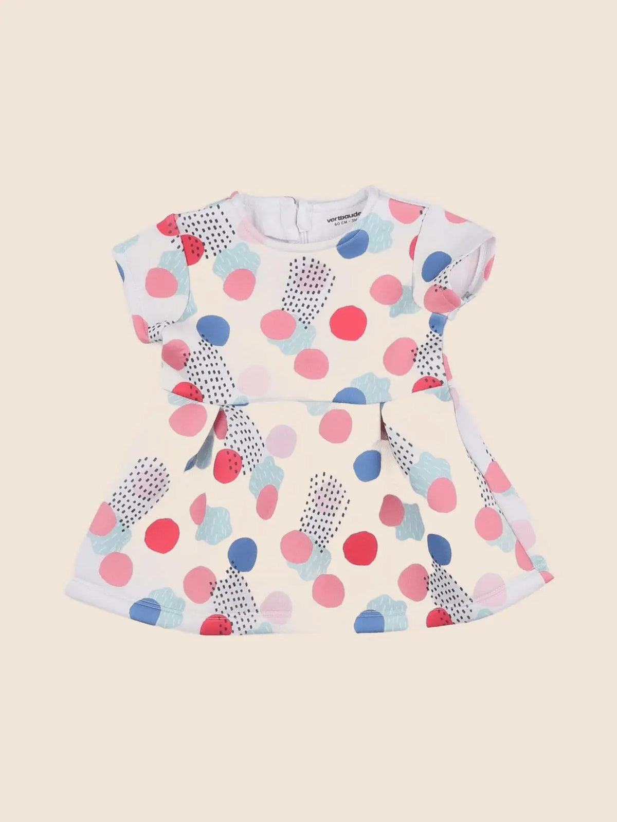 Vertbaudet - robe multicolore - 3 mois