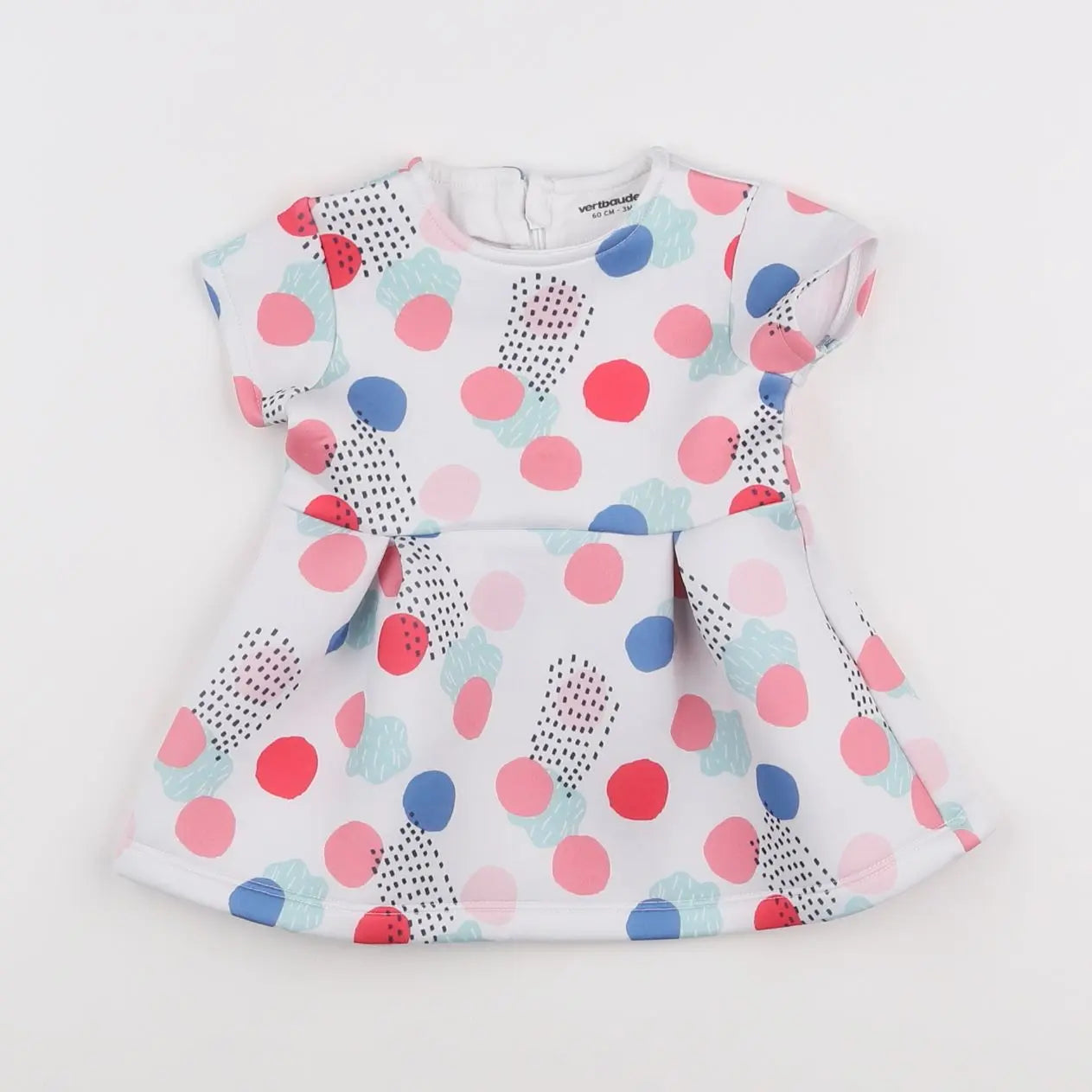 Vertbaudet - robe multicolore - 3 mois