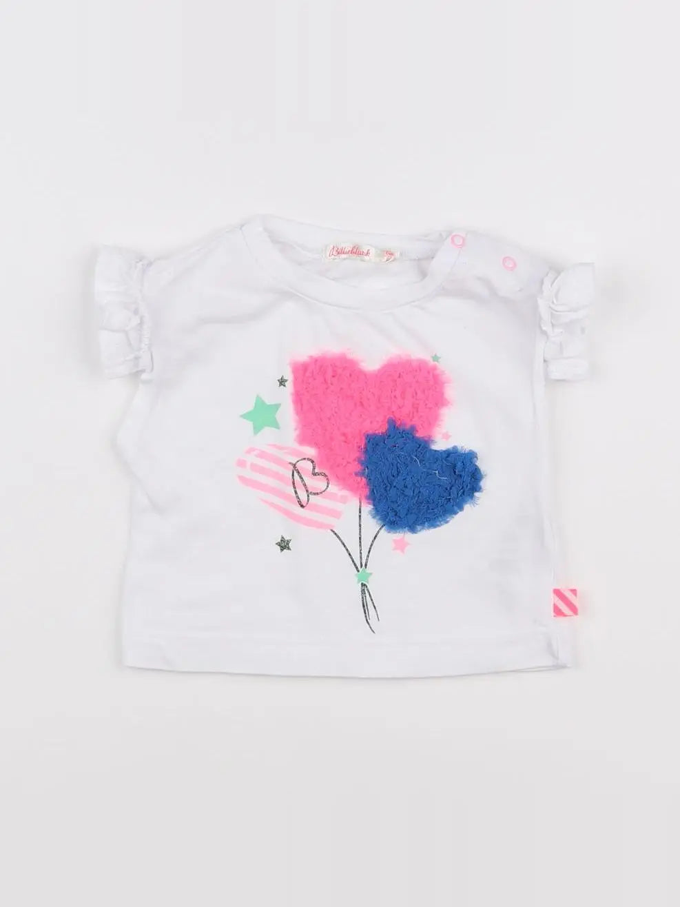 Billie Blush - tee-shirt blanc - 6 mois