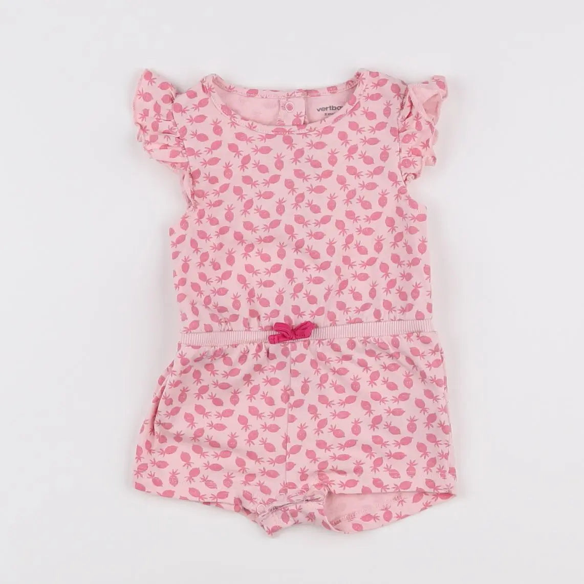 Vertbaudet - combinaison rose - 3 mois