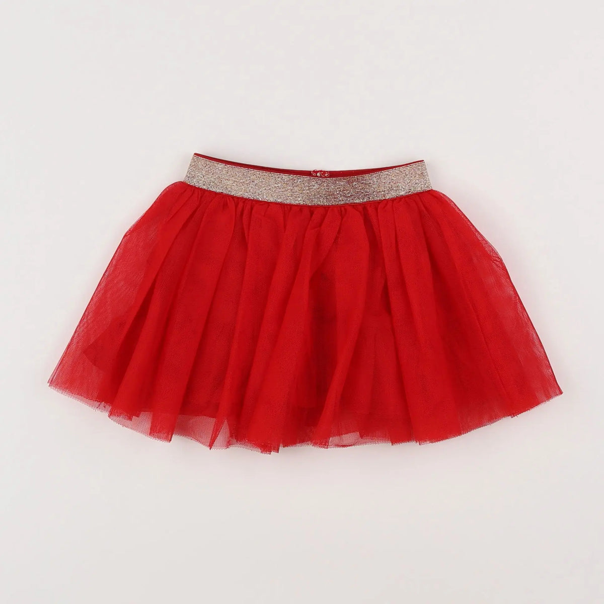 Vertbaudet - jupe rouge - 12 mois