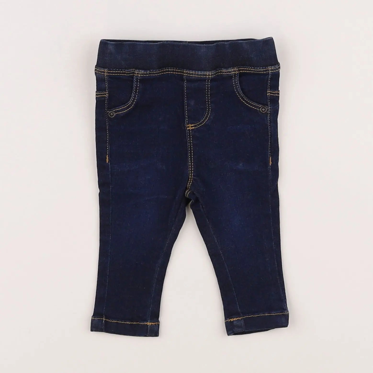 Vertbaudet - jegging bleu - 3 mois