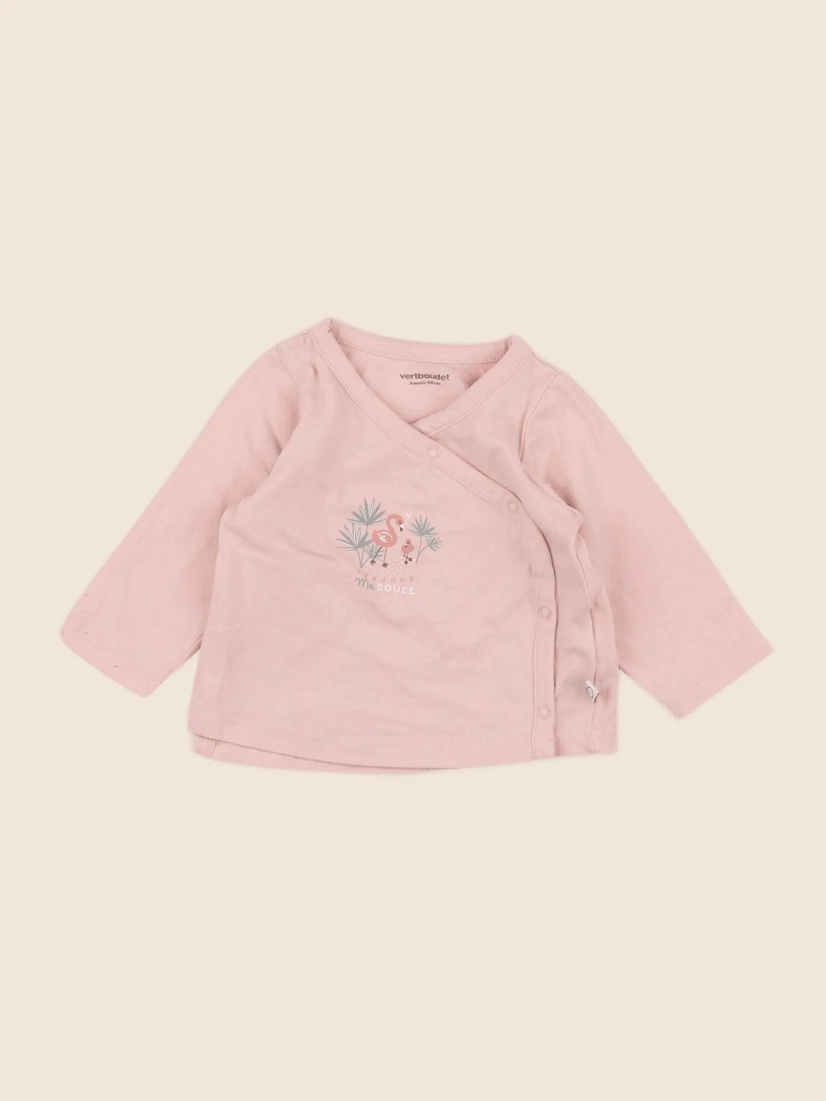 Vertbaudet - tee-shirt rose - 3 mois