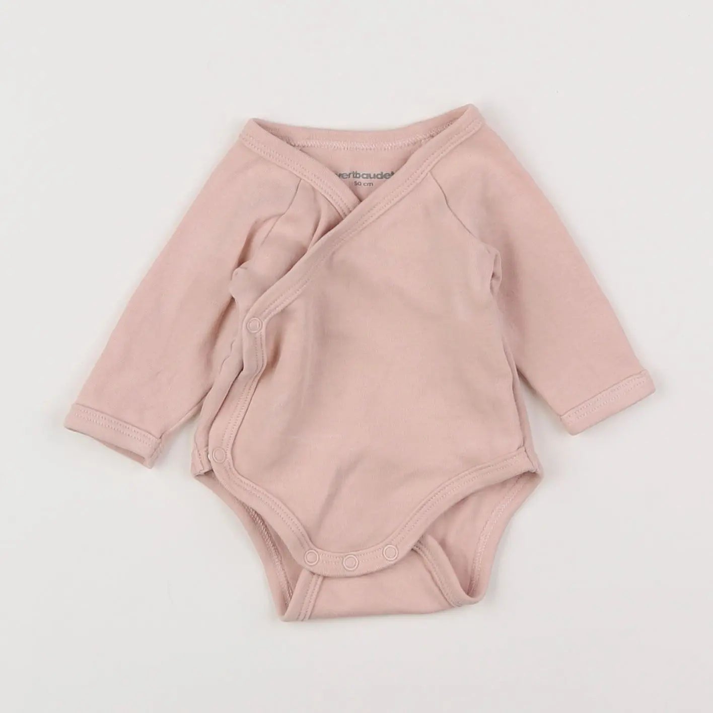 Vertbaudet - body rose - 0 mois